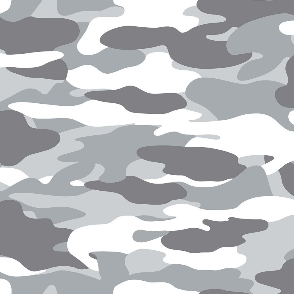 Camouflage Wallpaper Army Camo Black Grey Green Children Teenager Boys Debona 5060119354376