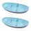 Set of 2 Two Tone Plastic Sectioned Dishes Reusable Camping Summer 1