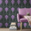 DEBONA Isadora Purple Silver Wallpaper Debona Paste The Wall Glitter Textured Vinyl 2