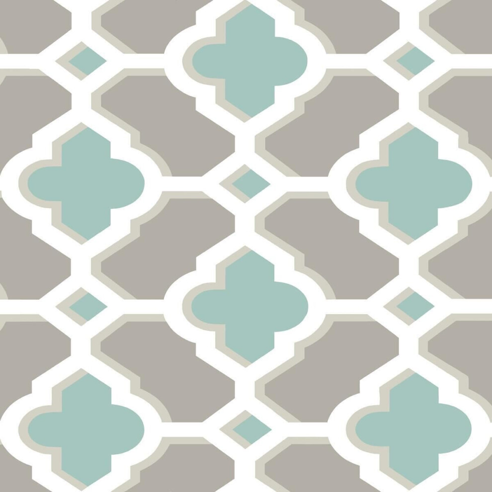 Fine Decor A Street Prints Paste The Wall Wallpaper Quatrefoil Geometric Retro