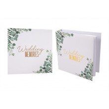 Wedding Photo Album Eucalyptus Gold And Green Design Elegant 200 Photos 6"x4"