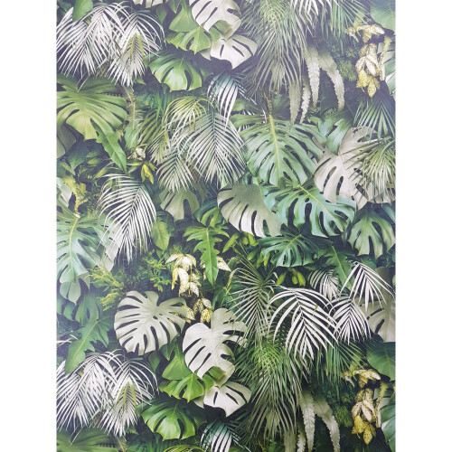 AS Creation 3D Effect Tropical Palm Leaf Wallpaper Green Beige Vinyl Paste Wall A.S Creation