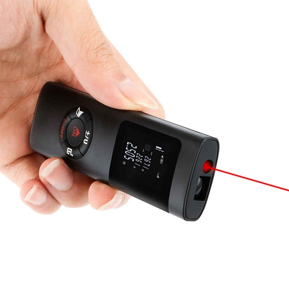 Mini Laser Distance Measure LCD Backlight Display 131Ft