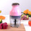 (EU Plug) Portable Mini Meat Grinder 600ML Electric Vegetable Fruit Blender 7