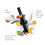 (EU Plug) Portable Mini Meat Grinder 600ML Electric Vegetable Fruit Blender 5