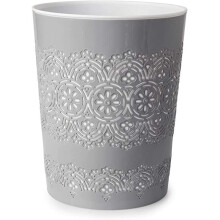 (GREY) 9 L FLORA PAPER BIN OFFICE KITCHEN BEDROOM COLOUR