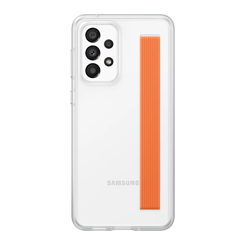 Case for Galaxy A53 5G with Orange Soft Silicone Strap Fine Original dark blue