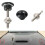 New 30MM Universal Car Mini Engine Hood Lock Modified Button Silver/Black 7