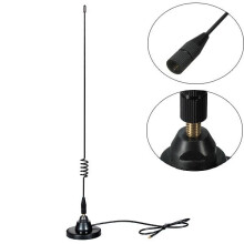 New Stainless Steel Mangnetic Base with 477Mhz 4.5DB Uhf CB Whip Antenna