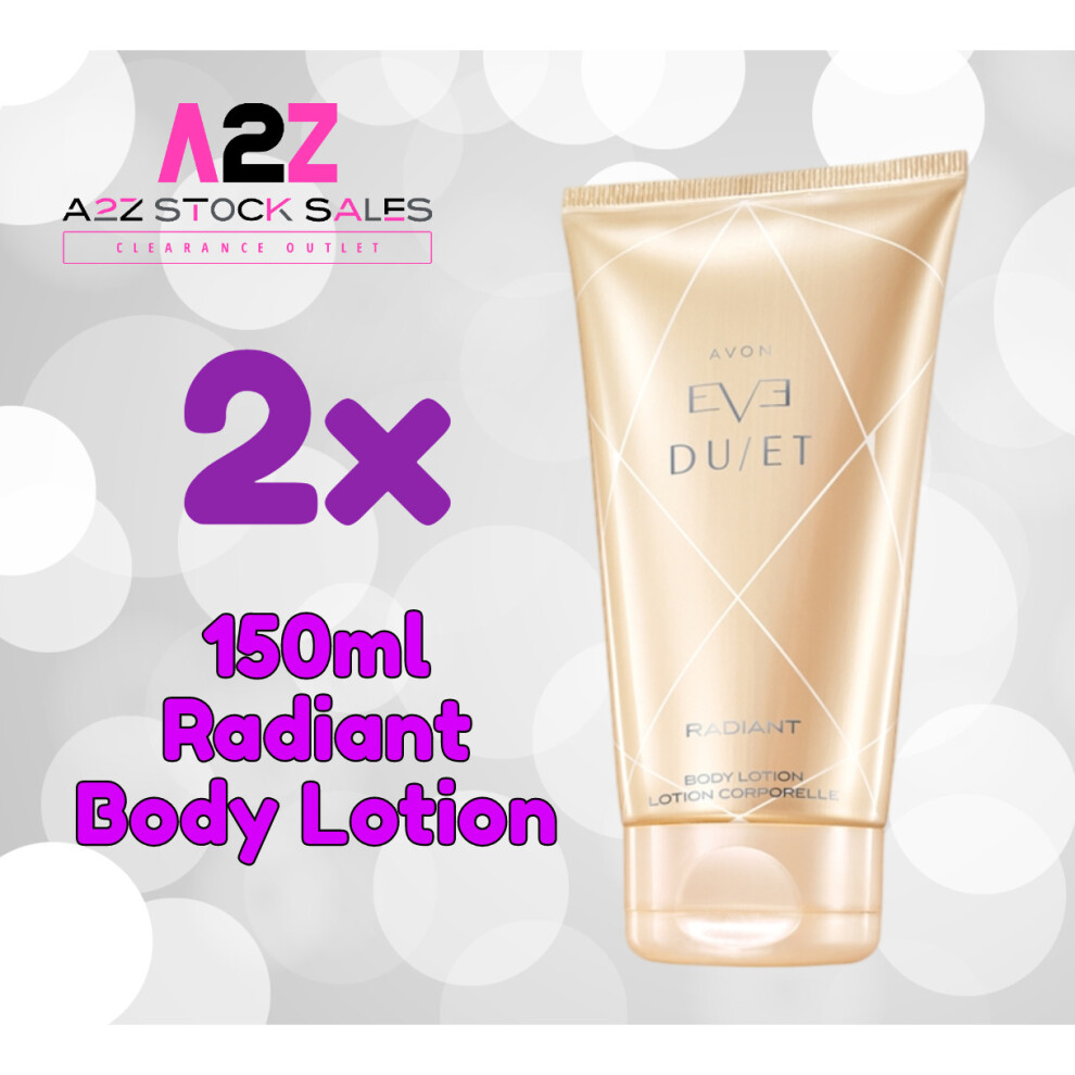 2x Avon Eve Duet RADIANT - Body Lotion - 150ml