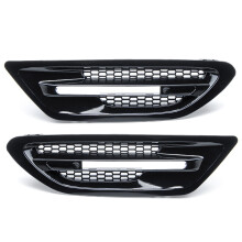 New 2Pcs Car Gloss Black Side Air Flow Vent Grille For BMW F10 F11 M5 Sedan 2011-2017