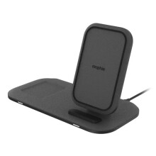 Mophie Qi Wireless Charging Stand+ for Phone and Headphones - Black