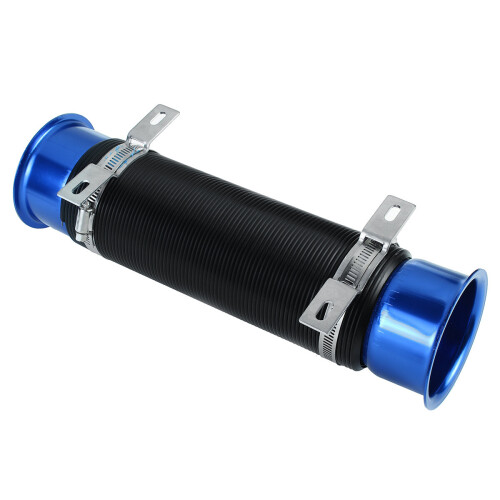 New 3Inch Universal Cold Air Intake Feed Flexible Duct Pipe Induction Kit Filter 1