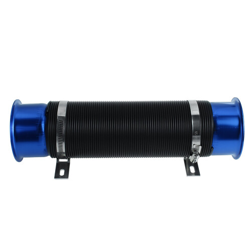New 3Inch Universal Cold Air Intake Feed Flexible Duct Pipe Induction Kit Filter 2