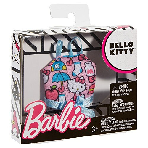Barbie Barbie moda o tanque de impress   o rosa de hello kitty com arco azul 2