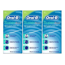 Oral-B, Super Zahnseide, Minze, 50 vorgeschnittene Stränge