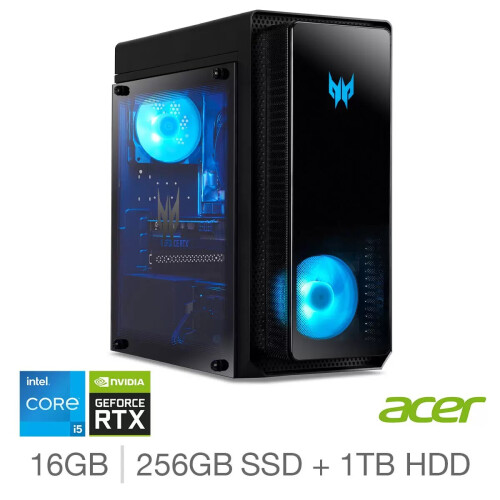 Refurbished Acer Acer Predator Desktop PC, Intel Core i5, RTX 3060 Ti, GD.E2WEK.005