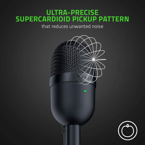 Razer Razer Seiren Mini USB Streaming Microphone: Precise Supercardioid Pickup Pattern - Professional Recording Quality - Ultra-Compact Build - .. 2