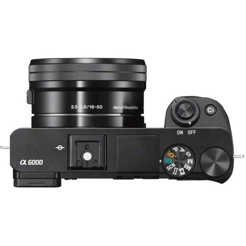 Sony Ανακαινισμένη ψηφιακή κάμερα χωρίς καθρέφτη Sony Alpha a6000 με φακό Power Zoom 16-50mm 2