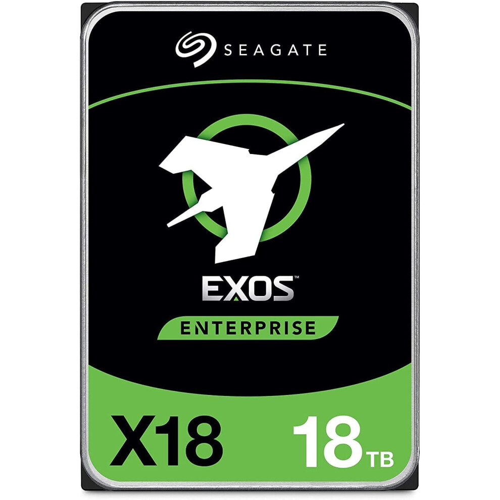 Seagate 18TB HDD Exos X18 7200 RPM SATA 6Gb/s 3.5-Inch CMR Enterprise Hard Drive - ST18000NM000J