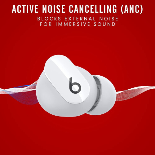 Beats by Dr. Dre Refurbished Beats Studio Buds – True Wireless Noise Cancelling Earbuds - White 1