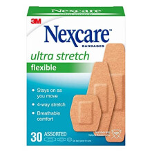 Nexcare Comfort Fabric Bandages Assorted 30 Each (Pack of 3)