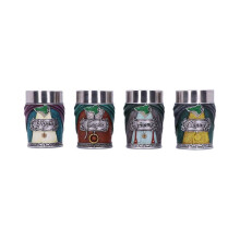Bicchiere Shot Quadrato Rotherham United FC – Vetro Smaltato Con Stemma Della Squadra – Regalo Tifoso