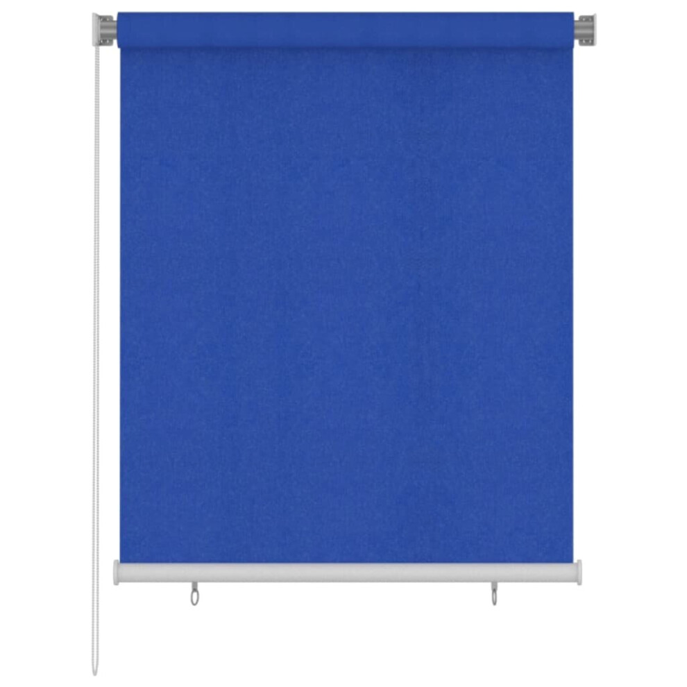 Vidaxl (Blue, 120 X 140 Cm) Outdoor Roller Blind Balcoy Door Window Shade Blind Treatment Hdpe