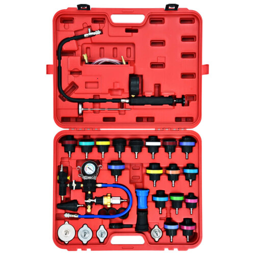 VidaXL vidaXL Cooling System & Radiator Cap Pressure Tester 28 Piece Temperature Kit 2