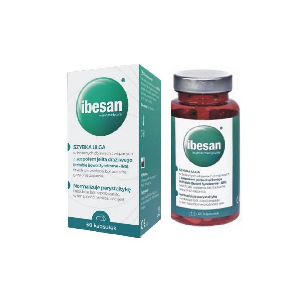 IBESAN 60 caps  Bloating Quick Relief Painful IBS Syndrome