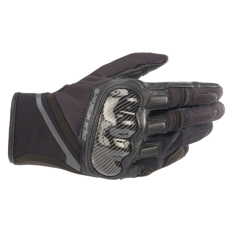 (S) Alpinestars Chrome Mesh Textile Gloves Black / Tar Grey Black,Grey 8059175360503