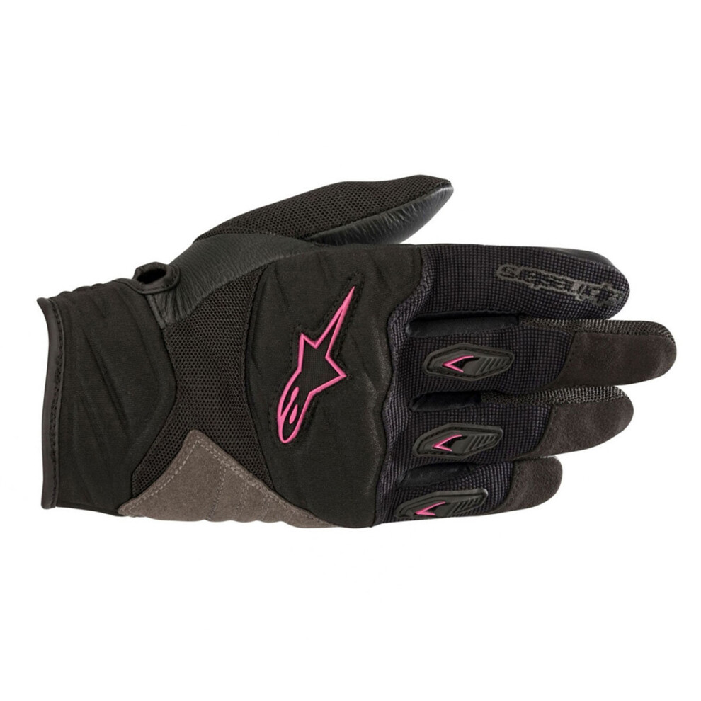 (Xl) Alpinestars Stella Shore Ladies Textile Gloves Black / Fuchsia Pink,Black 8033637030210