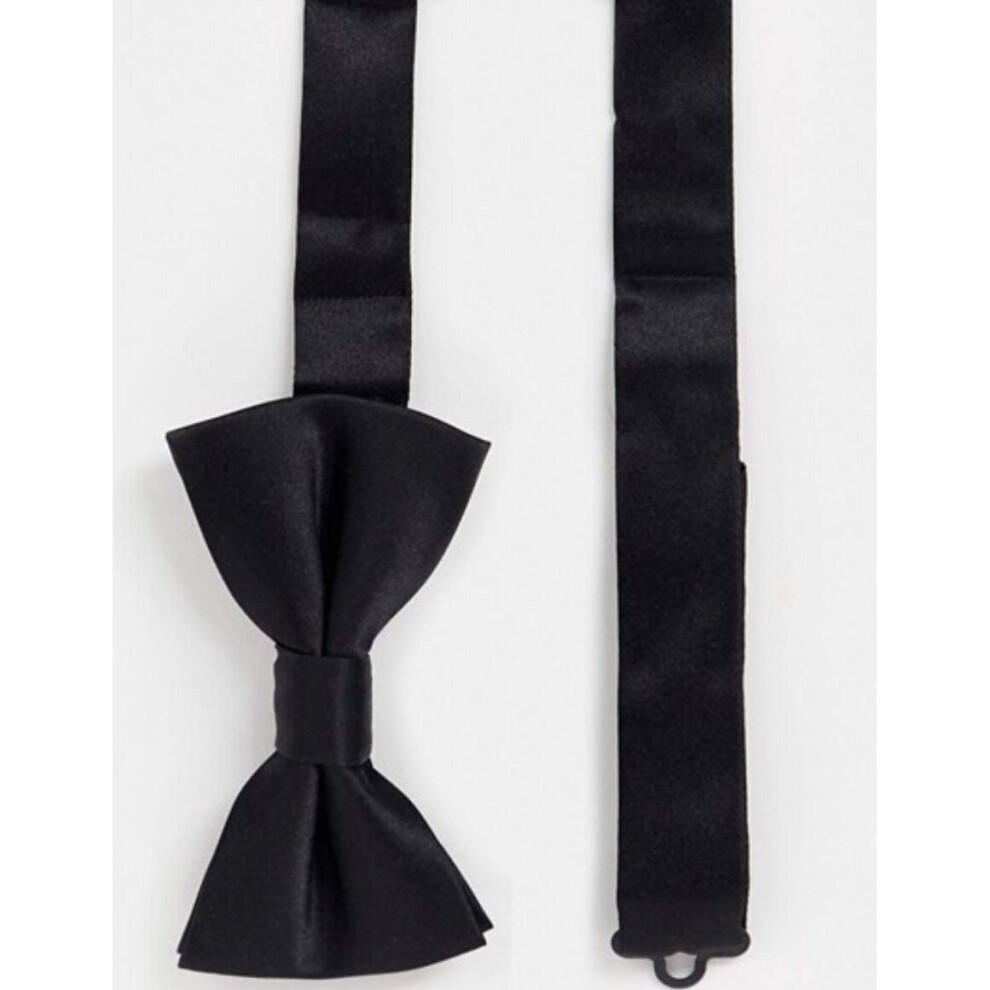 M Moss London bow tie in black