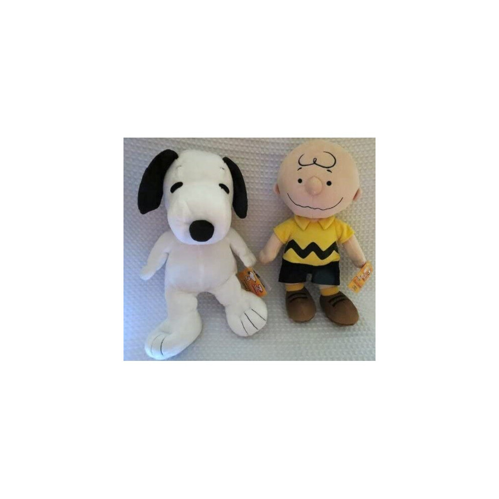 Peanuts Collection Bundle--Charlie Brown 12 Plush And Snoopy 12 Plush