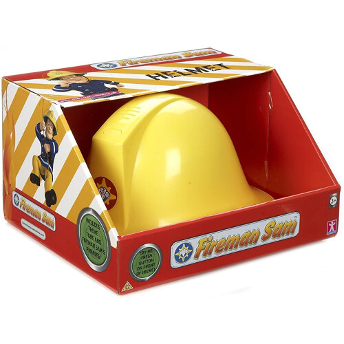 Disney Fireman Sam Sams Pontypandy Fire Station Talking Hat Helmet Ages 2+