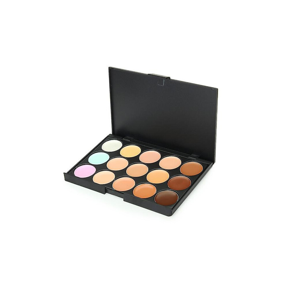 Cream (1) 15 Colors Makeup Facial Concealer Palette Cosmetic Foundation Contour Highlight Palette