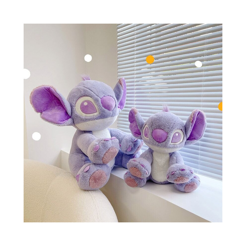 Disney Lilo Stitch Purple Plush Doll Toys Kawaii Soft Stuffed