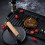 Kitchen Round Cast Iron Grill Meat Press Tool Steak Bacon Burger Press 5