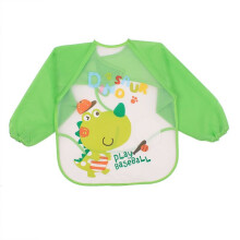 (Green Dinosaur) Premium Baby Feeding Bibs Baby Bibs for Girls & Boys