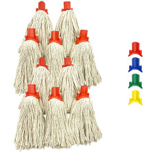 10x Red Cotton Floor Mop Heads Set Replacement Heavy Duty Cleaning
