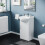 NES Home Dyon 450mm Floorstanding Vanity Basin Unit White 1