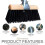 13'' Saddle Outdoor Broom Head Handle PVC Yard Heavy Duty Sweeping 7