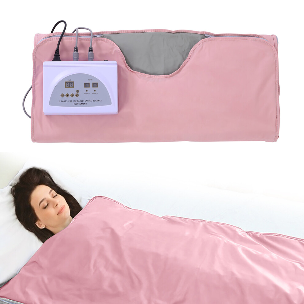 Infrared Sauna Blanket Heating Detox Therapy Fullbody Weight Loss Massage Spa