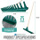 Large Garden Rake Head 120cm Handle Heavy Duty Plastic 16 Teeth Soil 5