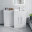 NES Home Aric RH 1100mm Vanity Basin & WC Unit White 2