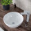 NES Home Etive 320mm Round Countertop Basin White 2