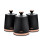 Tower Black Cavaletto Jug Kettle 4 Slice Toaster Breadbin Canisters TowelPole Mug Tree 4