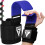 (Blue) RDX Weight Lifting Hooks Straps Pair Training Wrap 1
