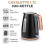 Tower Black Cavaletto Jug Kettle 4 Slice Toaster Breadbin Canisters TowelPole Mug Tree 7