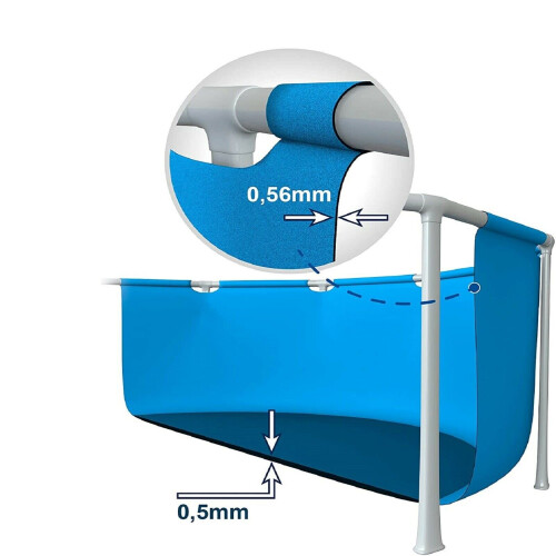 Intex Intex Swimming Pool Large WITH FILTER PUMP - Rectangular Frame 300 x 200 x 75cm 1
